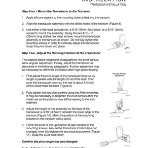 HUMMINBIRD Fishfinder Installation Preparation Manual - Wire Bound - Covers image 4
