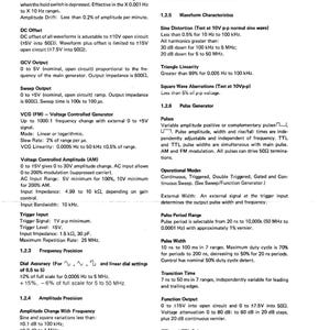 WAVETEK Model 166 Function Generator Instruction Manual - Bound,Covers, Foldouts image 6