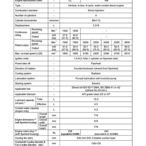 KOMATSU Yanmar 3D82AE 4D88E S4D106 And More Diesel Engine Shop Manual, Foldouts image 17