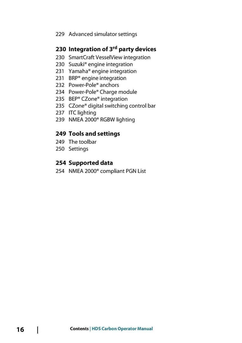 LOWRANCE Hds Carbon User Manual Fish Finder Chart Plotter Binding & Jacket imagem 3