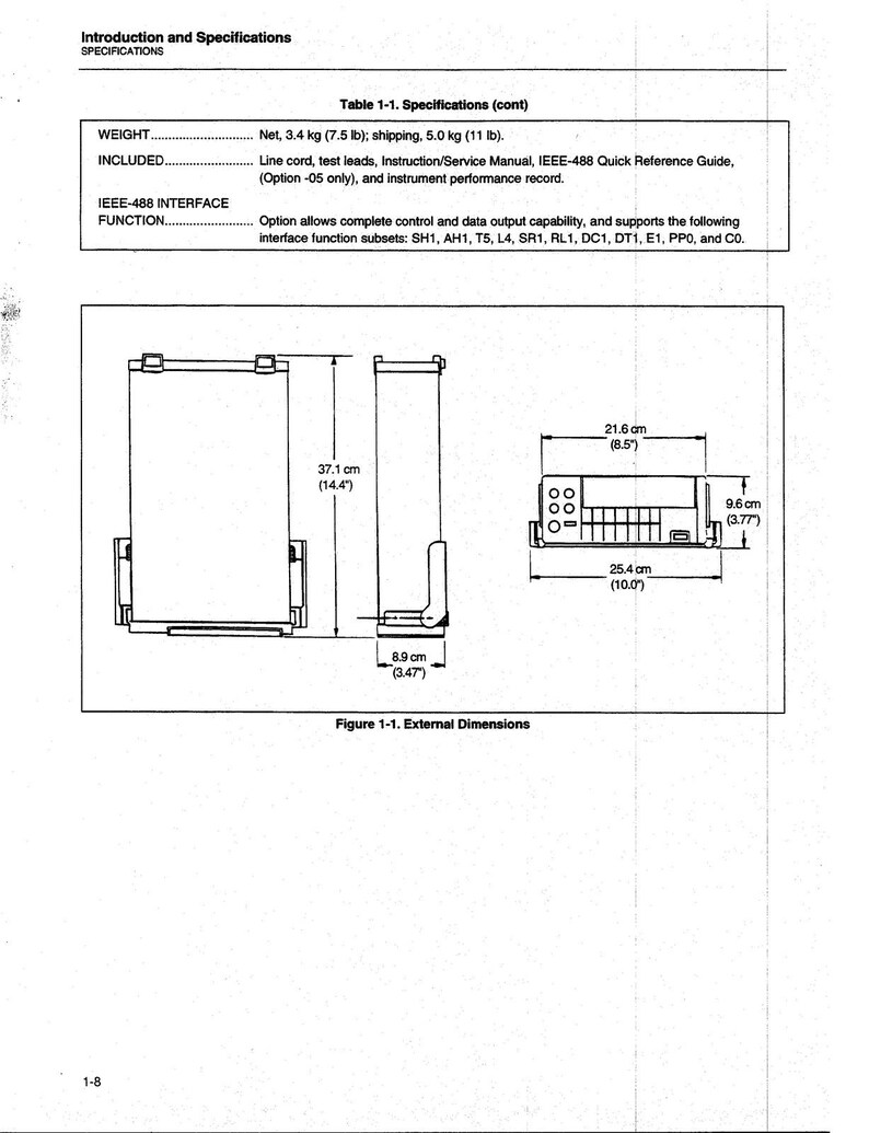 FLUKE 8840A Digital Multimeter Instruction Manual - Wire Bound - Tough Covers image 13