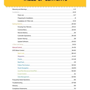 MINN Kota i-Pilot Link Trolling Motor Owners Manual 2015 - Wire Bound - Covers image 2