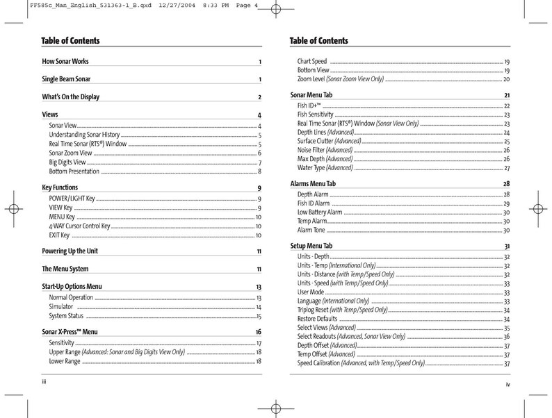 HUMMINBIRD FishFinder 585c Operations Manual - Steel Wire Bound - Tough Covers image 2