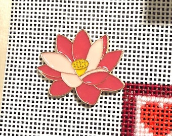 Pink Lotus Needleminder - Flower Needleminder