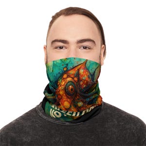 Crux Ferus Octopus Neck Gaiter: Colorful Outdoor Face Cover, UPF 50+