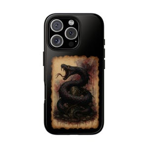 Tough Cases: Snake Graphic Phone Case, Unique Mobile Cover, Gift for Snake Lovers, Stylish Protection, Halloween Decor
