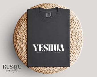 Yeshua Lord Redeemer Savior PNG SVG:  Minimalist Christian Shirt Svg (Digital Download)