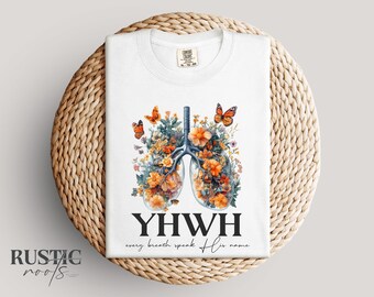 YHWH Lungs Christian Png, Yahweh Png, Every Breath Speak His Name Png, Hebrew, Name of God, Christian Png Bible Verse Png, Christian Sublime