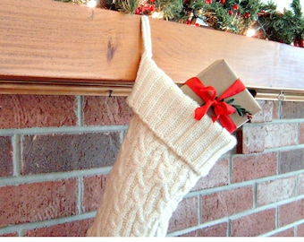 Knitting Pattern - Christmas Stocking Knitting Pattern - Third Annual Fiddlestyx Christmas Stocking -  the Glenys Stocking Pattern