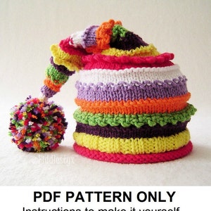 Knitting Pattern - Stocking Hat Pattern - the LUCY Hat (Newborn, Baby, Toddler, Child & Adult sizes incl'd)