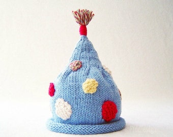 Knitting Pattern - Pixie Hat Pattern - the ADLER Hat (Newborn, Baby, Toddler, Child & Adult sizes incl'd)