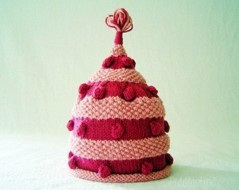 Knitting Pattern - the FIONA Pixie Hat (Newborn, Baby, Toddler, Child & Adult sizes incl'd)