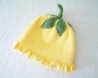 Knitting Pattern - Girl's Flower Hat Pattern - the EMILY Hat (Newborn, Baby, Toddler, Child & Adult sizes incl'd)
