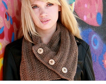 Knitting Pattern - Cowl Pattern - Scarf Pattern - the ASHLEY Cowl (Toddler, Child, Adult sizes)