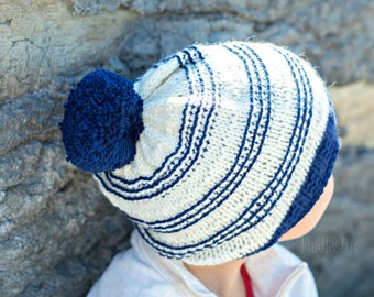 Knitting Pattern - Slouchy Hat Pattern - the SYDNEY slouchy (Toddler, Child & Adult sizes incl'd)
