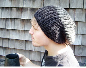 Knitting Pattern - Boys Slouchy Hat Pattern - the MATT Slouchy (Baby, Toddler, Child & Adult sizes incl'd)