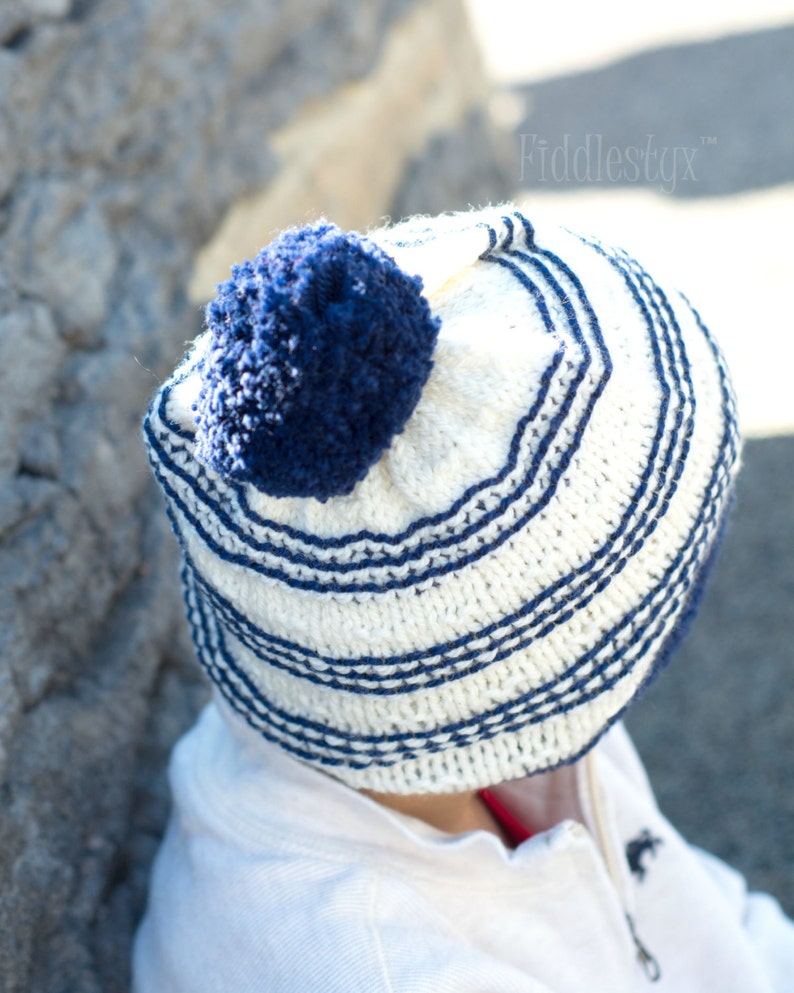 Knitting Pattern Slouchy Hat Pattern the SYDNEY slouchy Toddler, Child & Adult sizes incl'd image 4