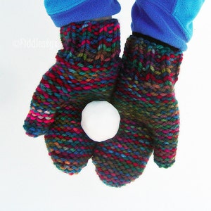 Knitting Pattern Bulky Mittens Pattern the CALVARY Mitts Child, Teen, Adult sizes image 4