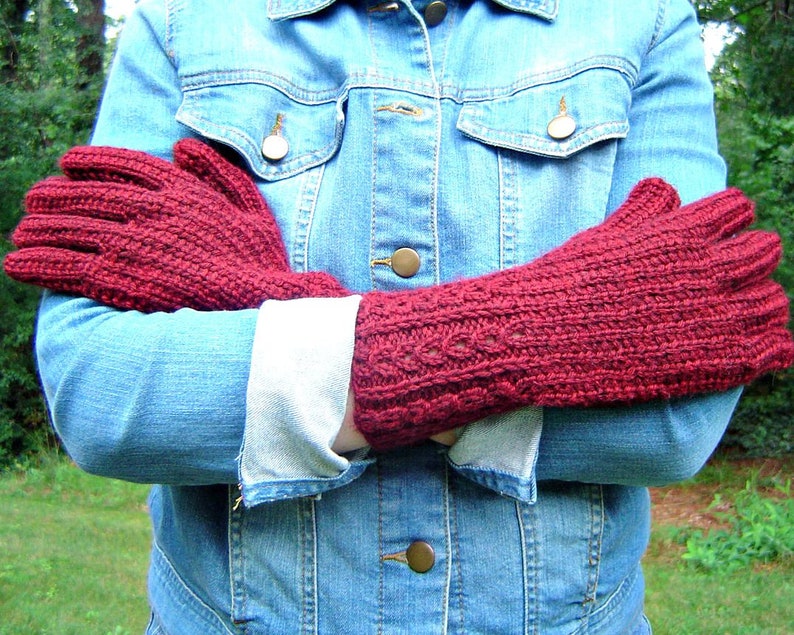 Knitting Pattern Glove Knitting Pattern Knitted Gloves Pattern the DONNA gloves Teen, Adult sizes image 3