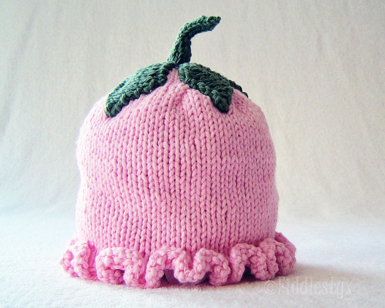 Knitting Pattern Girl's Flower Hat Pattern the EMILY Etsy Australia