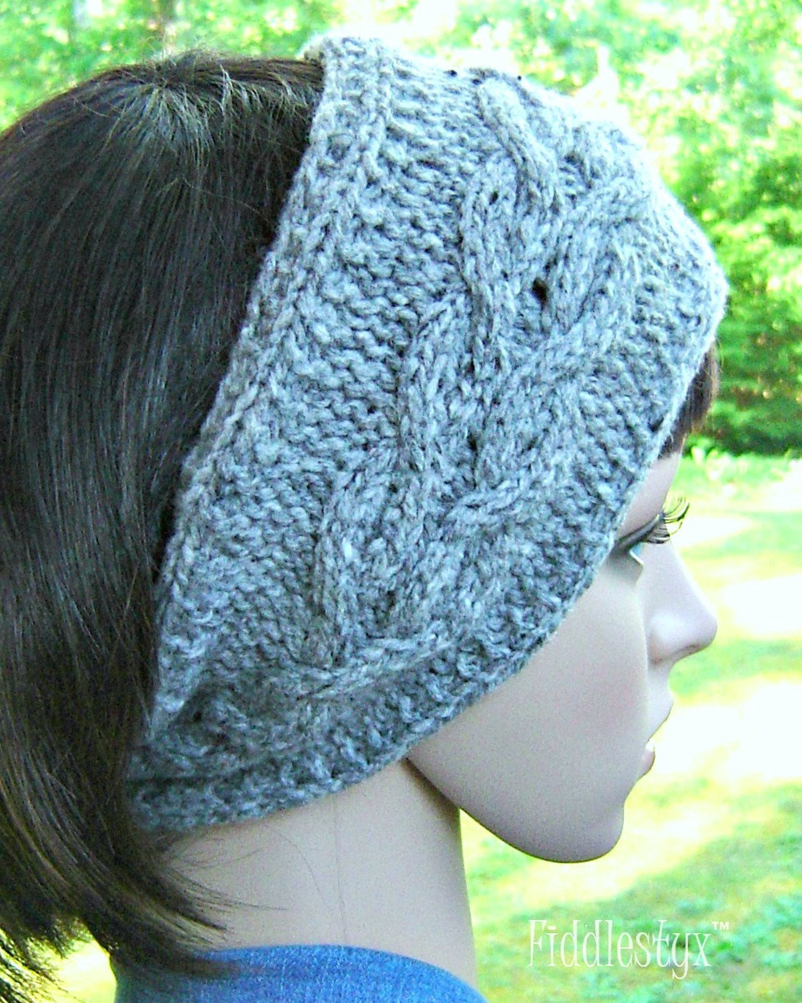Knitting Pattern Knitted Ear Warmer Pattern Cabled Headband Pattern the