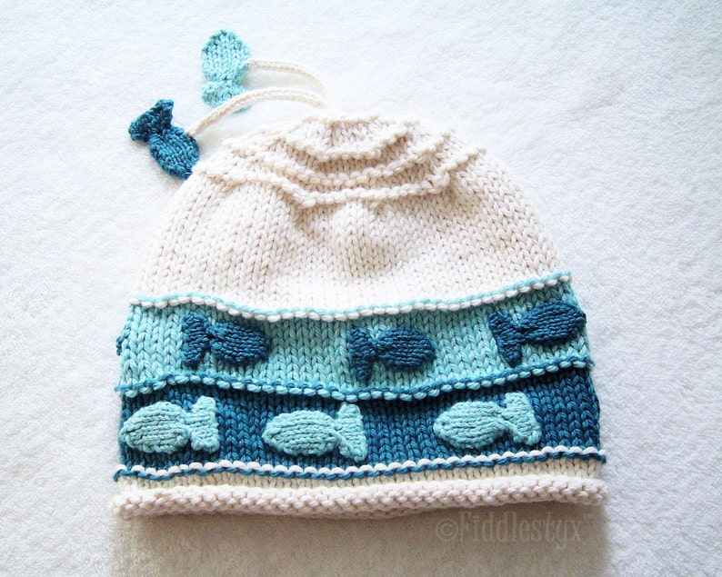 Hat Knitting Pattern Nautical Fish Hat Pattern the CHARLIE Etsy
