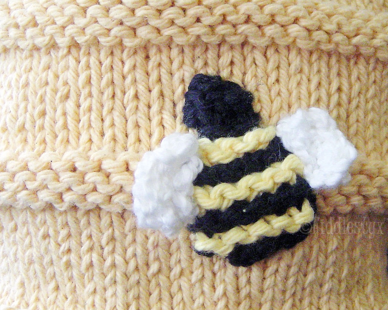 Hat Knitting Pattern Beehive Hat Pattern the BUZZ Hat Newborn, Baby, Toddler, Child & Adult sizes incl'd image 4