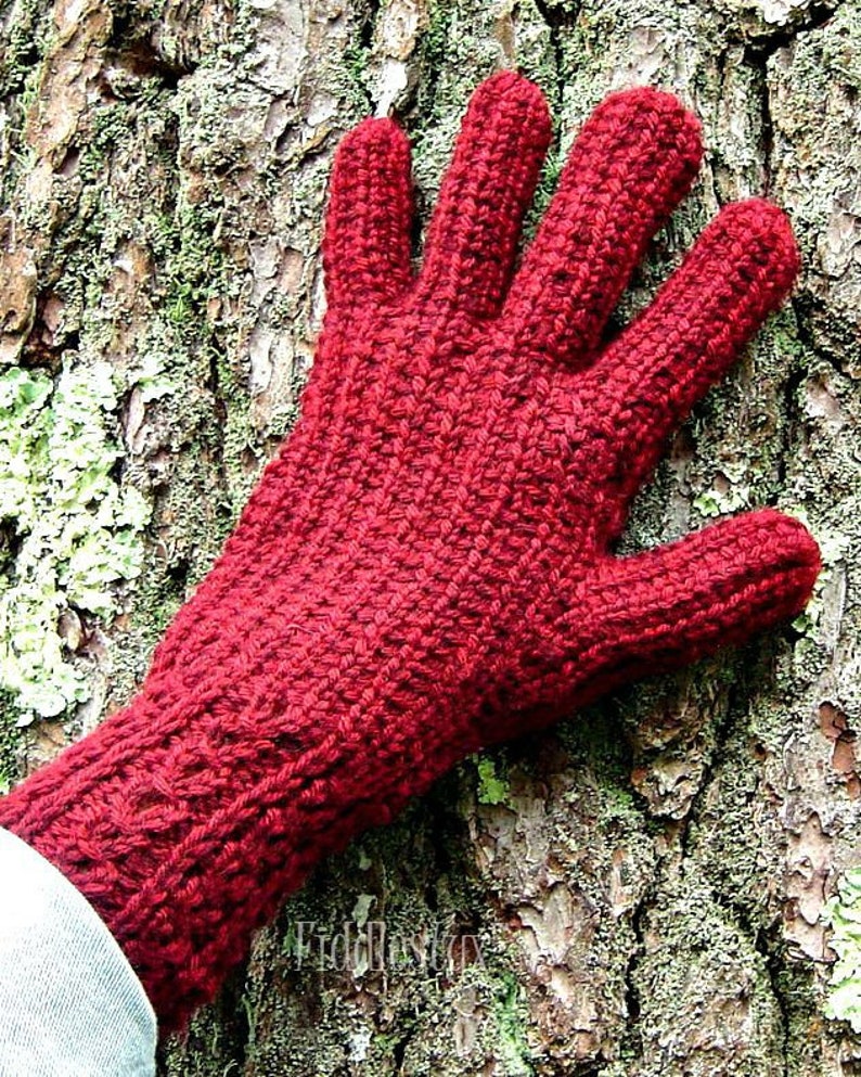 Knitting Pattern Glove Knitting Pattern Knitted Gloves Pattern the DONNA gloves Teen, Adult sizes image 5