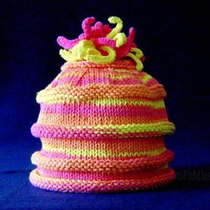 Knitting Pattern Baby Hat Pattern the SOPHIA Hat Newborn, Baby, Toddler, Child & Adult sizes incl'd image 3