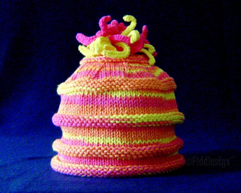 Knitting Pattern Baby Hat Pattern the SOPHIA Hat Newborn, Baby, Toddler, Child & Adult sizes incl'd image 3