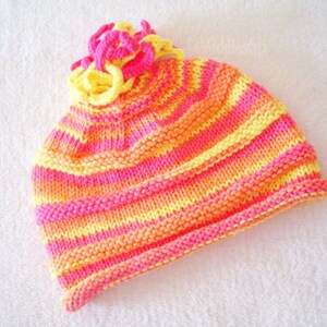 Knitting Pattern Baby Hat Pattern the SOPHIA Hat Newborn, Baby, Toddler, Child & Adult sizes incl'd image 2