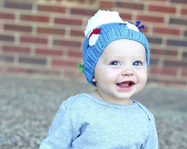 Hat Knitting Pattern Snowman Hat Pattern the OLAF Hat Newborn, Baby, Toddler, Child & Adult sizes incl'd image 3