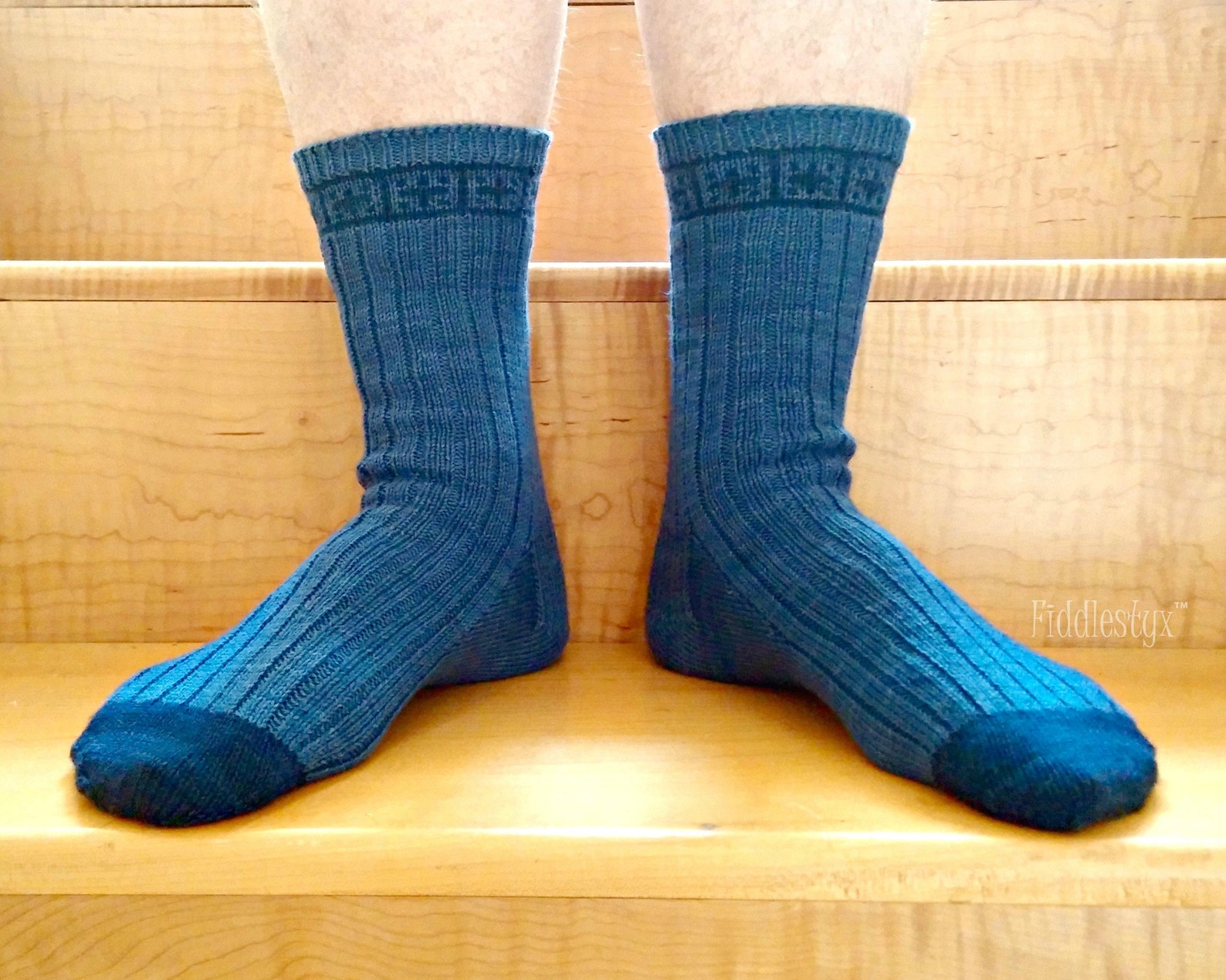 Knitting Pattern Men's Sock Knitting Pattern Toe up Etsy