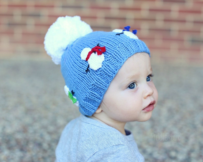 Hat Knitting Pattern Snowman Hat Pattern the OLAF Hat Newborn, Baby, Toddler, Child & Adult sizes incl'd image 2