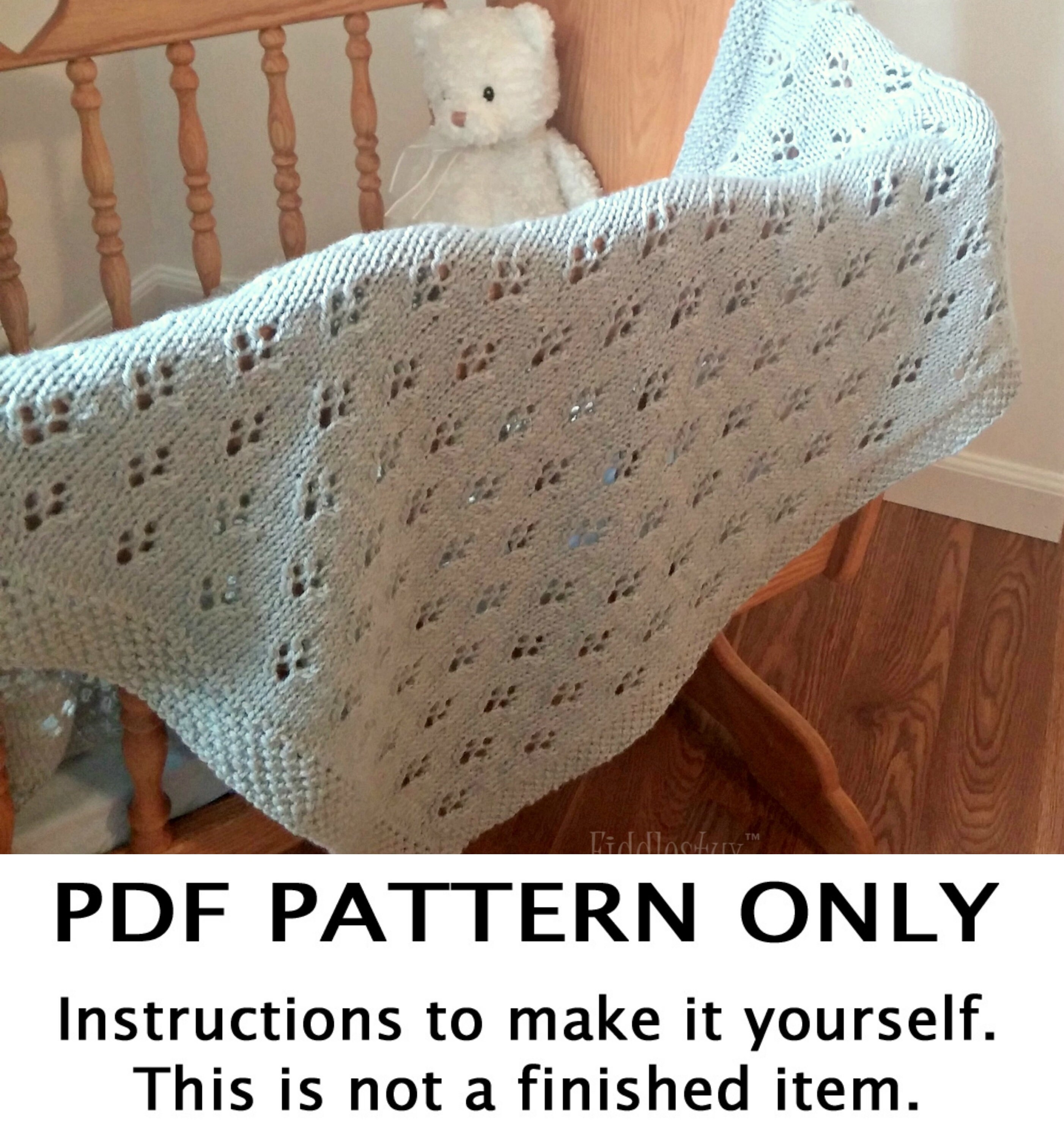 Knitting Pattern Baby Blanket Knitting Pattern Knitted Etsy