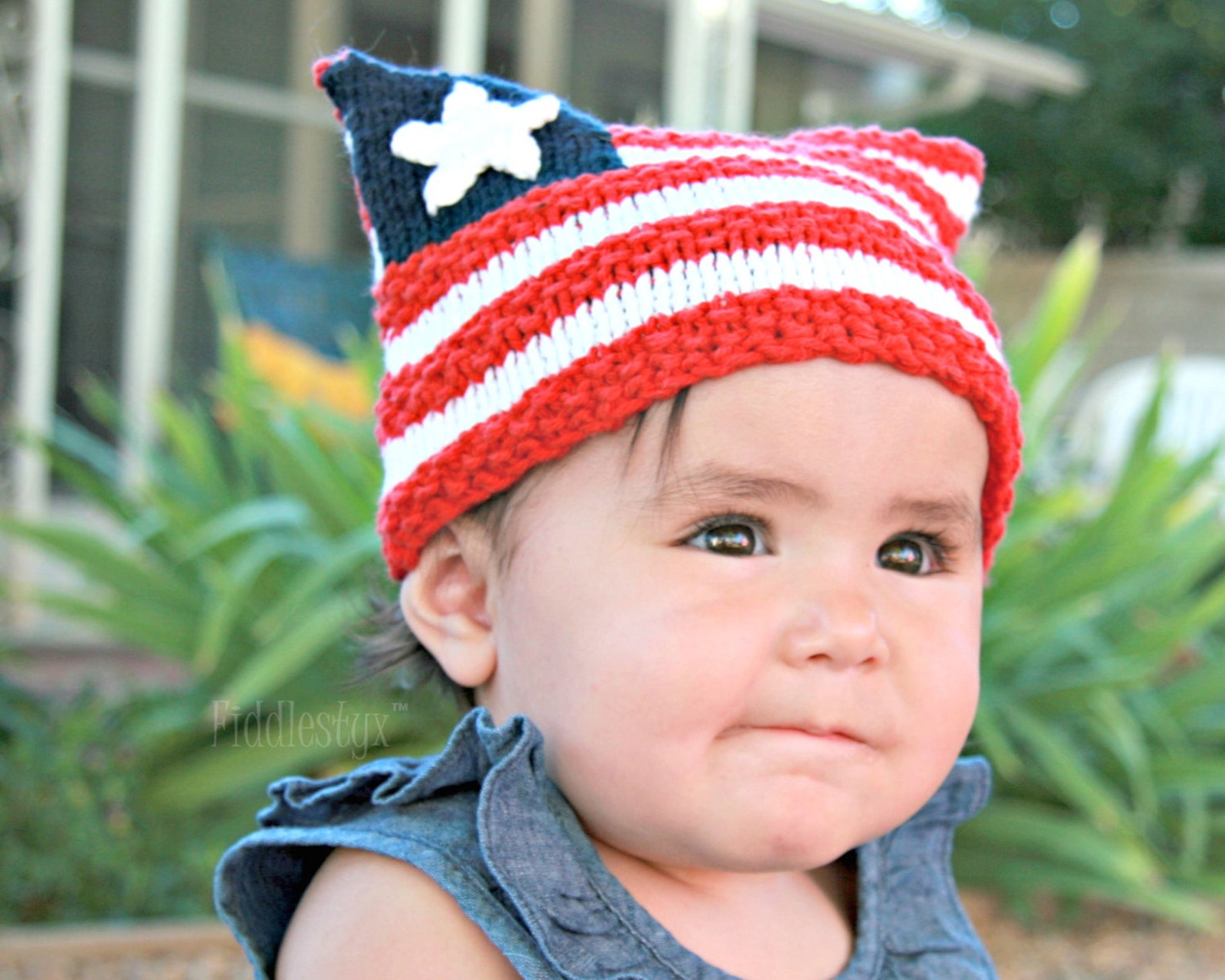 Knitting Pattern American Flag Hat Pattern Hat Knitting Etsy