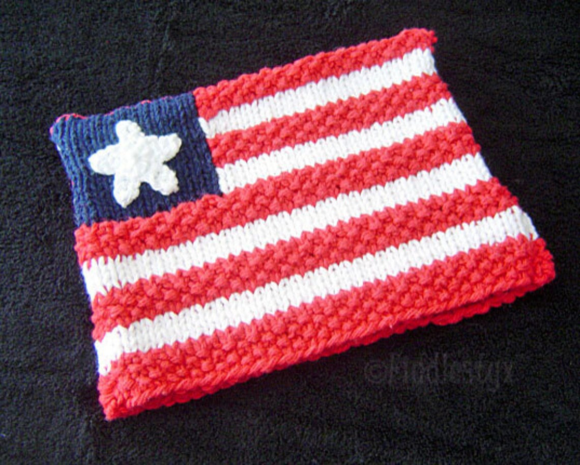Knitting Pattern American Flag Hat Pattern Hat Knitting Etsy