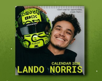 Lando Norris 2026 Wall Calendar