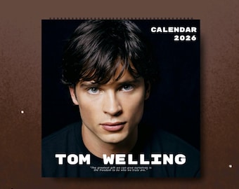 Tom Welling 2026 Wall Calendar