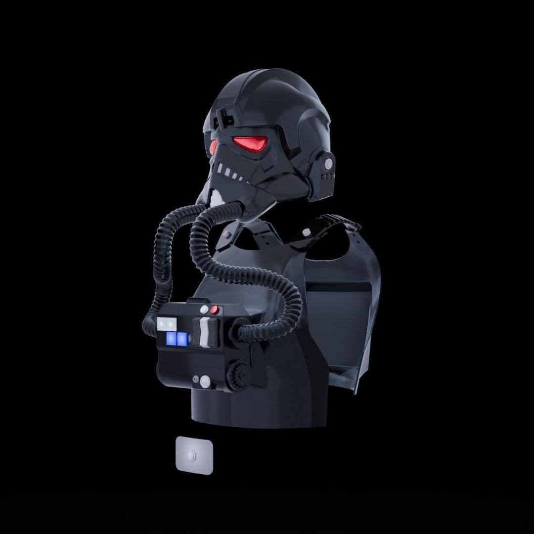 Tie Pilot Armor 3D Model From Star Wars Star Wars