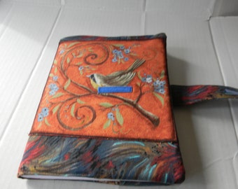 Yellowthroat Bird Fabric Covered Journal