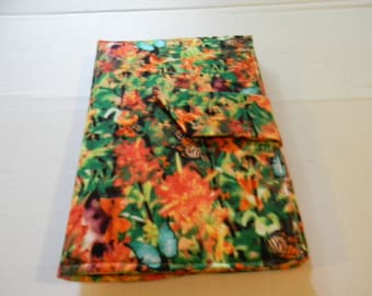 Butterfly Garden Fabric Mini iPad/Nook Color/Kindle Fire 8 Cover