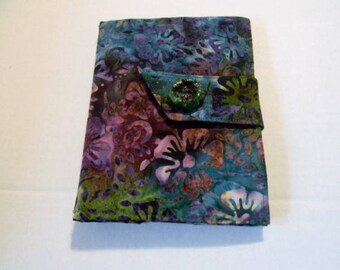 Tropical Flowers Batik Kindle Touch/ Kindle/ Nook Simple Touch/Paperwhite Cover
