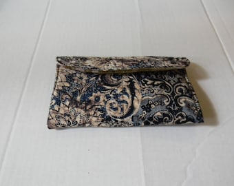 Brown Batik Clutch Wallet