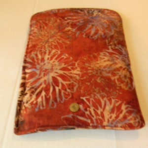 Copper Floral Batik Clutch Wallet image 5