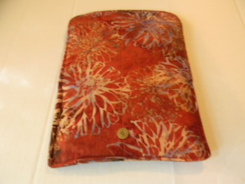 Copper Floral Batik Clutch Wallet image 5