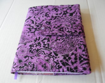 Purple Batik Fabric Covered Journal