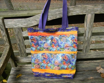 Laurel Burch Sea Goddess Mermaid Tote/Market Bag