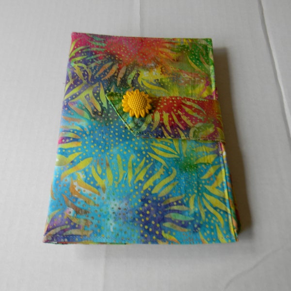 Multi colored Sunflower Batik Kindle Fire 7/Kindle Keyboard/Samsung Galaxy Tab A Case