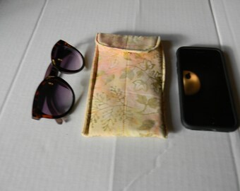 Yellow Leaf Batik Sunglasses/Smartphone Case